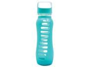 Eco Vessel Surf Glass Water Bottle with Protective Silicone Sleeve Black Shadow Eco Vessel