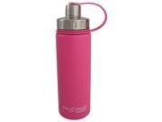 Eco Vessel BOULDER Vacuum Insulated Stainless Steel Water Bottle with Dual Opening Top and Tea Fruit Ice Strainer 20