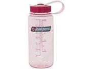 Nalgene Wm 1 Pt Clear Pink W Pink Lid Everyday Wide Mouth 1 Pt