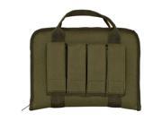 Olive Drab Tactical Fully Padded Gun Pistol Case Includes Mag Pockets Fox Outdoor