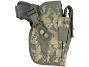 Acu Digital Camouflage Tactical Padded Belt Handgun Holster Adjustable To 6 Inches Extra Clip Holder