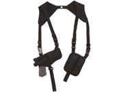 Black Left right Tactical Shoulder Holster One Size Fits Most 2 Mag Clip Pouches Outdoor Shopping