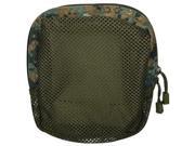 Digital Woodland Camouflage Mesh Organizer Pouch Army Military Police Security Type