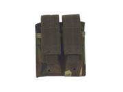 Voodoo Tactical Woodland Camo Double Pistol Mag Pouch 20 7975005000