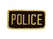 Uncle Mike S Black Gold Police 2.25X4.25 Tactical Police Patch 7705021