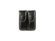 Black Molded Nylon Plain Double Mag Pouch Staggered Column 44A001PL