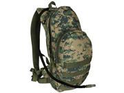 Digital Woodland Camouflage 2.5 Liter Hydration Water Backpack 17 x 8 x 5
