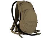 Coyote Brown Hiking Camping 2.5 Liter Hydration Water Backpack 17 x 8 x 5