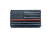 Tru Spec By Atlanco US Flag Black w Red Stripe Truspec Morale Patch 6783000