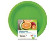 Preserve Small Reusable Plates Apple Green Case of 12 10 Pack 7 in Preserve