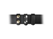 Hidden Cuff Key Black Clarino Brass Snaps Leather Belt Keeper 5456 2