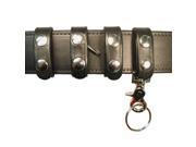 Boston Leather Basket Weave Brass Snaps Belt Keeper Combo Pack 7500 3