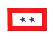 Family Member In Service Two Star Flag 3ft x 5ft Outdoor