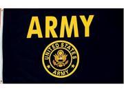Us Army Flag 3X5 New U S Military Gold W Crest