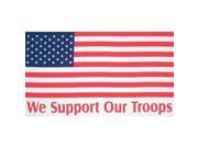 3 X 5 Usa Flag We Support Our Troops We Support Our Troops Usa Flag