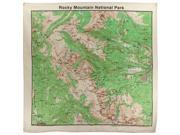 The Printed Image Rocky Mountain Topo Bandana Topographic Map Bandanas