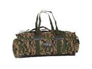 Digital Woodland Camouflage Idf Canvas Tactical Duffle Bag 15 X 34 X 12 Waterproof Bottom Backpack Carry Bag