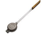 Rome s 1805 Round Pie Iron with Steel and Wood Handles Rome Industries