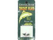 Crystal River Black Gnat Size 16 C R Flys Black Gnat Sz 16