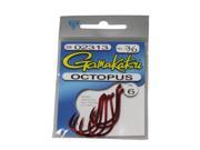 Gamakatsu Octopus Hook 6 Per Pack Red 3 0 Octopus Hk Red Sz3 0 6Pk