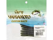 Gary Yamamoto Custom Baits Shad Shape Worm 4 Shd Shpe Wrm Wtrmln Blk Red