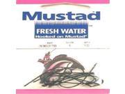 Mustad 33637B Classic Sproat Worm 2 Bait Holder Barbs Hook 10 Pack Blued Size 1 33637B 1 26 Mustad