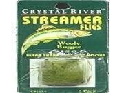 Crystal River Olv.Wooly Bugger Streamer Sz 6 CR153 6 Fishing Lures