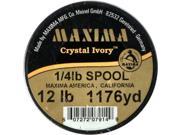 Maxima Crystl Ivory 1 4Lb 12Lb 1176Yd MQP12 Fishing Fishing Accessories
