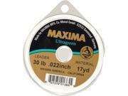Maxima Ultragreen Monofilament Leader Material Test 30 Pound Leader Wheel Green 30Lb 17Yd