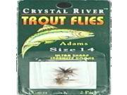 Crystal River C R Flys Adams Sz 14 CR100 14 Fishing Lures
