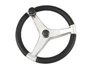 The Amazing Quality Ongaro Evo Pro 316 Cast Stainless Steel Steering Wheel w Control Knob 15.5 Diameter 7241521FGK