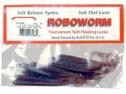 Roboworm 4.5 Curly Oxbld Lt Red 10 Pk CR A2AR Fishing Lures
