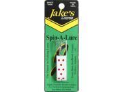 Jake S Lures Spin_1 4Oz_White W Red SP_1 4_WHT Fishing Lures