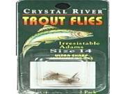 Crystal River C R Flys Irrestbl Adams Sz 14 CR115 14 Fishing Lures