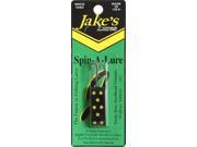 Jake S Lures Spin_1 4Oz_Black W Yel SP_1 4_BLK Fishing Lures
