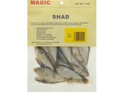 Magic Products Shad In 4 Oz Pouch Natural 5255 Fishing Lures
