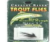 Crystal River C R Blk. Stoneyfly Nymph Sz 12 CR132 12 Fishing Lures