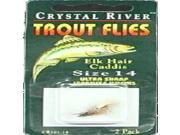 Crystal River C R Flys Elkhair Caddis Sz 14 CR101 14 Fishing Lures