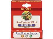 BADGER SPF 15 Lip Balm Sunscreen Badger