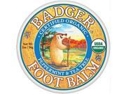 Badger Foot Balm 2oz Tin Peppermint Tea Tree Badger