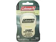 Coleman Coleman Camp Soap Sheets Biodegradable Coleman Soap Sheets