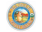 Badger FOOT BALM Certified Organic Moisturises Repairs Dry Cracked Feet 21g Badger