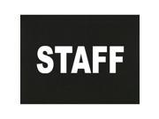 Small Staff L S Black T Shirt S S Staff Black White Imprint