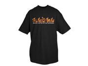 Large Marines Flames T Shirt Black L L Marines Flames Black Color Imprint