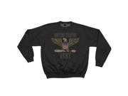 Fox Outdoor 64 6541 M Army Eagle Crewneck Sweatshirt Black Medium 64 6541M Outdoor