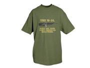 Large M 16 T Shirt Od L L M 16 W Logo Olive Drab