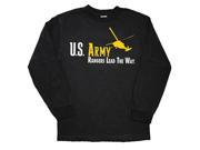 2X Large Us Army L S T Shirt Black Xxl 2Xl Us Army Black