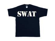 2X Large Swat T Shirt Black Xxl 2Xl Swat Black White Imprint