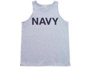 Large Mens Tank Top Grey Navy L L Navy Heather Grey