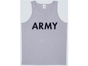 Medium Mens Tank Top Grey Army M M Army Heather Grey